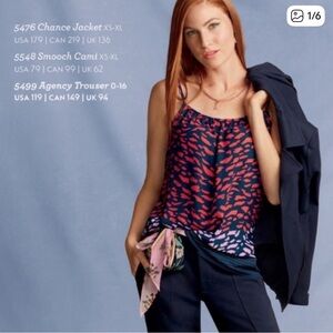 NWT CAbi #5548 Smooch Cami Paint Stroke